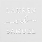 Elegant Minimalist Personalized Wedding Monogram