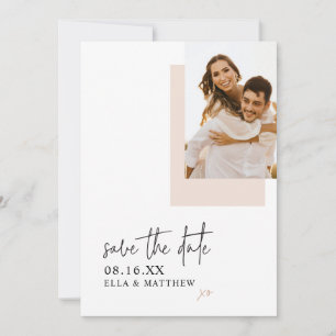 Elegant Minimalist Photo Save the Date
