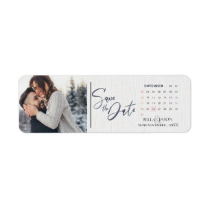 Elegant Minimalist Photo Wedding Save The Date