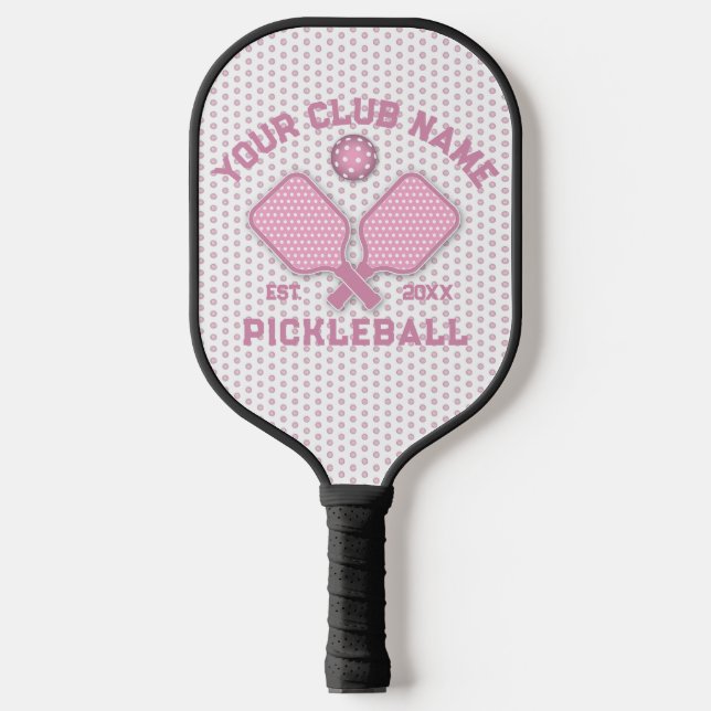 Elegant Minimalist Pickleball Monogram Design Pickleball Paddle (Front)