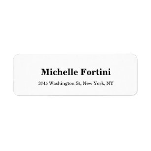 Elegant Minimalist Plain Modern Black & White