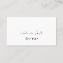 Elegant Minimalist Professional Business Card