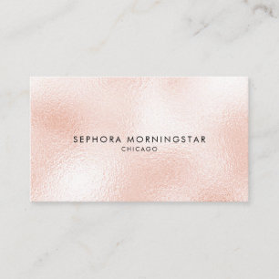 Elegant Minimalist Professional Modern Frost Opal Business Card