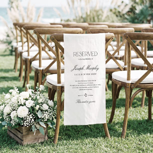 Elegant Minimalist Reserved Loving Memory Banner