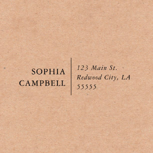 Elegant Minimalist Return Address Self-inking Stamp