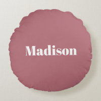 Elegant Minimalist Rose Gold White Name