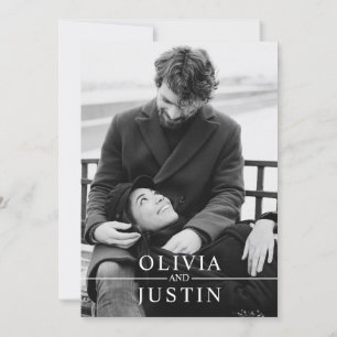 Elegant Minimalist Save the Date Invitation