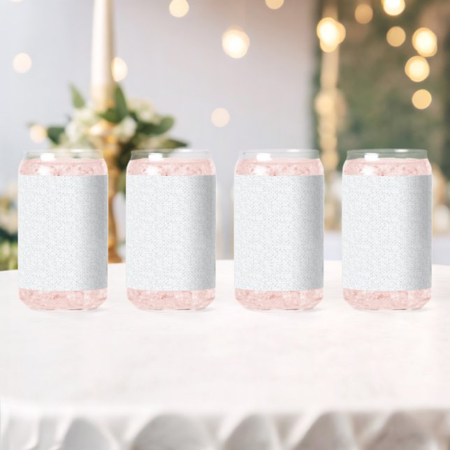 Elegant Minimalist School Pattern Can Glass (Insitu (Wedding))
