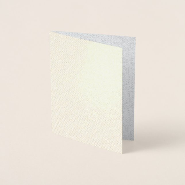 Elegant Minimalist School Pattern Foil Card (Front)