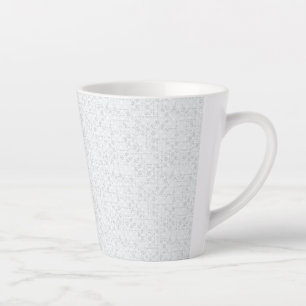 Elegant Minimalist School Pattern Latte Mug