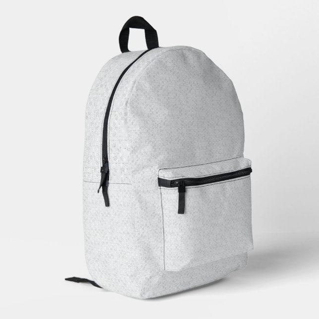 Elegant Minimalist School Pattern Printed Backpack (Back Corner Left)
