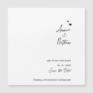 Elegant Minimalist Script Tying the Knot Wedding