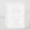 Elegant Minimalist Silver Foil Bridal Shower