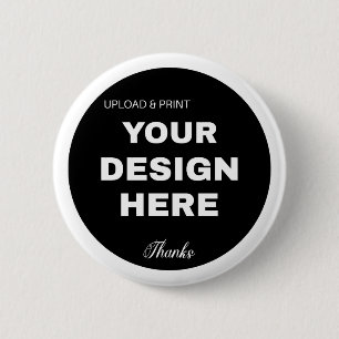 Elegant, Minimalist & Sleek Black QR Code Logo  2 Inch Round Button