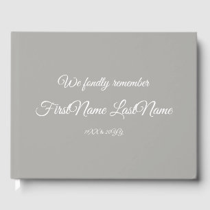 Elegant & Minimalist Sympathy Guestbook