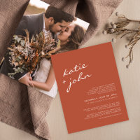 Elegant Minimalist Terracotta Downsized Wedding I