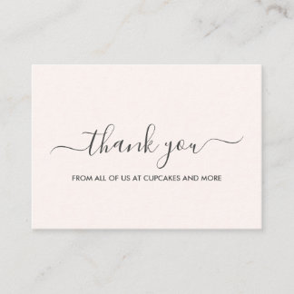 Elegant Minimalist Thank You Card
