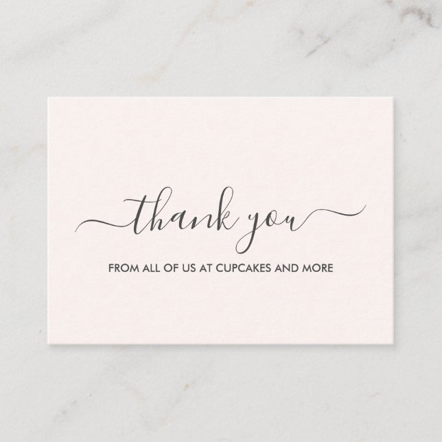Elegant Minimalist Thank You Card (Front)