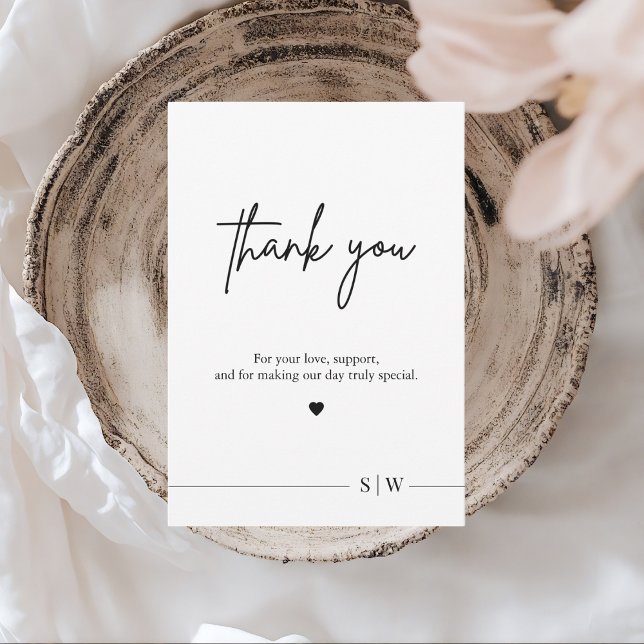 Elegant Minimalist Thank You Card (Creator Uploaded)