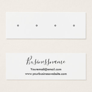 Elegant minimalist trendy earring display card