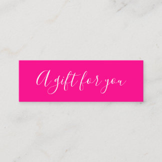 Elegant minimalist trendy pink discount card