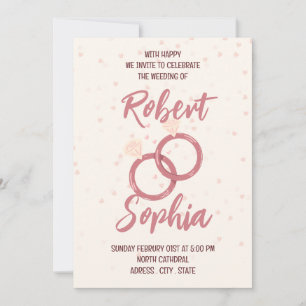 Elegant Minimalist Wedding Invitation