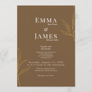 Elegant Minimalist Wedding Invitation | Modern