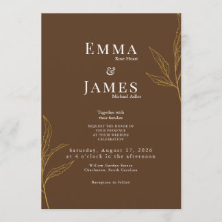 Elegant Minimalist Wedding Invitation | Modern
