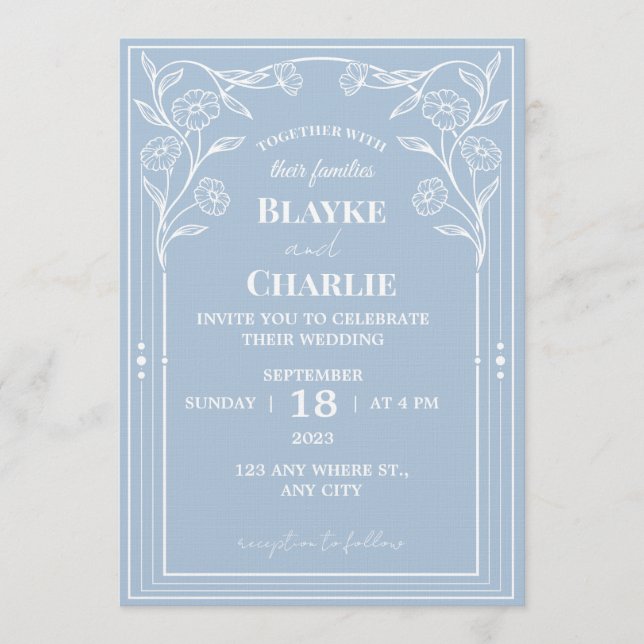 Elegant Minimalist Wedding Invitation | Modern (Devant)