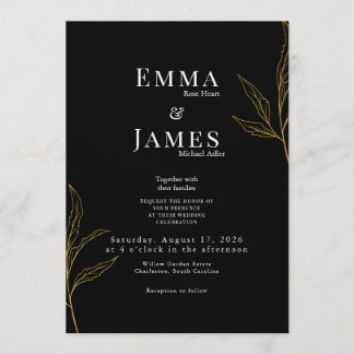 Elegant Minimalist Wedding Invitation | Modern