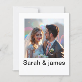 Elegant Minimalist Wedding Invitation | Modern Scr
