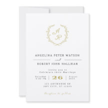 Elegant Minimalist Wedding Invitation,On a Budget