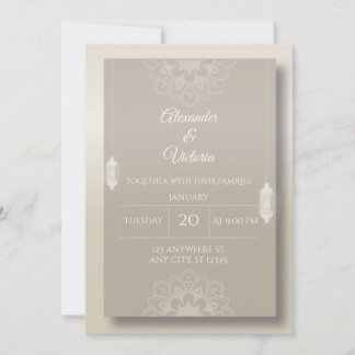 Elegant Minimalist Wedding Invitation Template