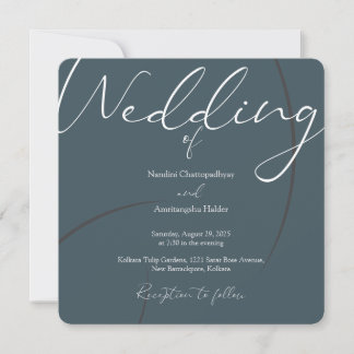 Elegant Minimalist Wedding Invitation Template