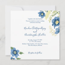 Elegant Minimalist Wedding Invitation Template | E