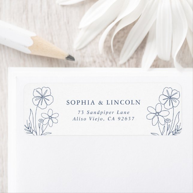 Elegant Minimalist Wedding Return Address (Insitu)