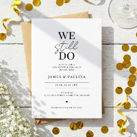 Elegant Minimalist Wedding Vow Renewal