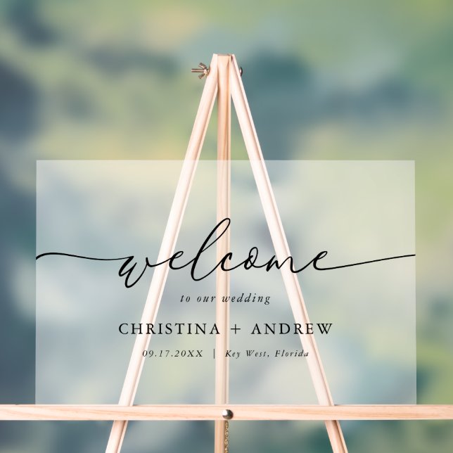 Elegant Minimalist Wedding Welcome Poster (Neutral)