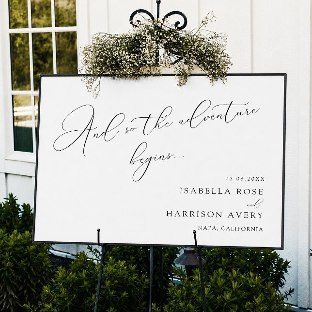 Elegant Minimalist Wedding Welcome Poster (Creator Uploaded)