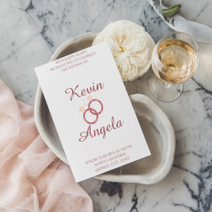 Elegant Minimalist Weeding Invitation