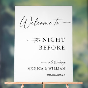Elegant Minimalist WELCOME Rehearsal Dinner