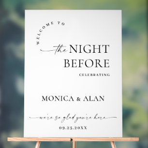 Elegant Minimalist WELCOME Rehearsal Dinner