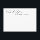 Elegant Minimalist Wishes & Advice Cards<br><div class="desc">This elegant design features a script heading in any colour and your customized text. Add your text using the template form. Select the option to customize further to change text styles and colours.</div>