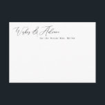 Elegant Minimalist Wishes & Advice Cards<br><div class="desc">This elegant design features a script heading in any colour and your customized text. Add your text using the template form. Select the option to customize further to change text styles and colours.</div>