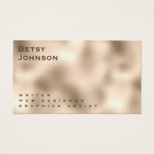 Élégant minimaliste Carte de visite métallique per