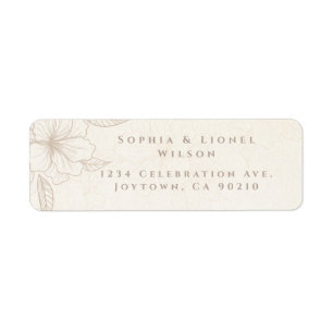 Élégant minimaliste hors Mariage floral blanc