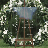 Élégant minimaliste Mariage d'accueil