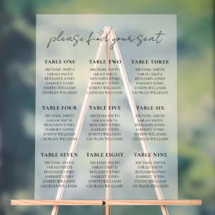 Élégant minimaliste Mariage de script - Tableau de