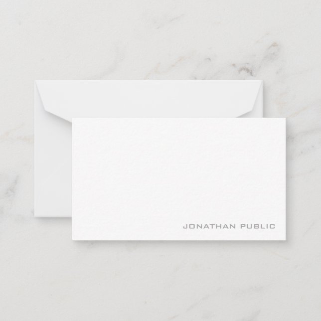 Élégant minimaliste Modèle Monogramme simple (Devant)