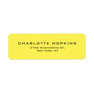 Élégant minimaliste moderne Jaune clair